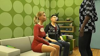 mom with dicks animation 3d