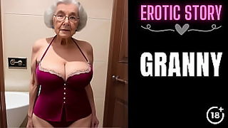 granny pissing on young boy