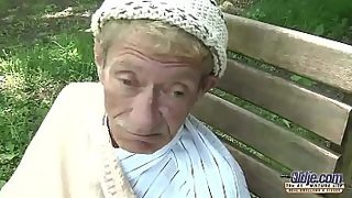 old woman sucking young tits