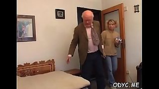 old man rubbing his dick on her daughter