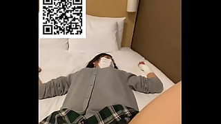 mom with son share bed