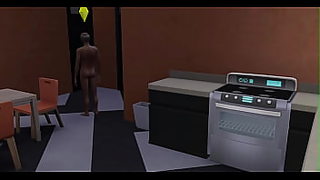 unexpected visit by his naked mom