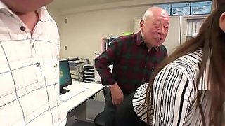 eating pussy crazy japanese old man