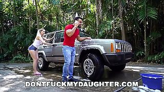 cute teen fucks her mom